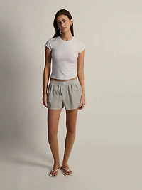 HARLOW GIA MELANGE TEE - CLOUD