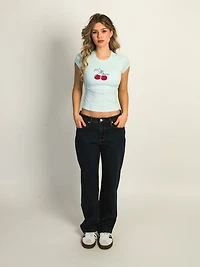 HARLOW KATIE TEE - CRYSTAL BLUE