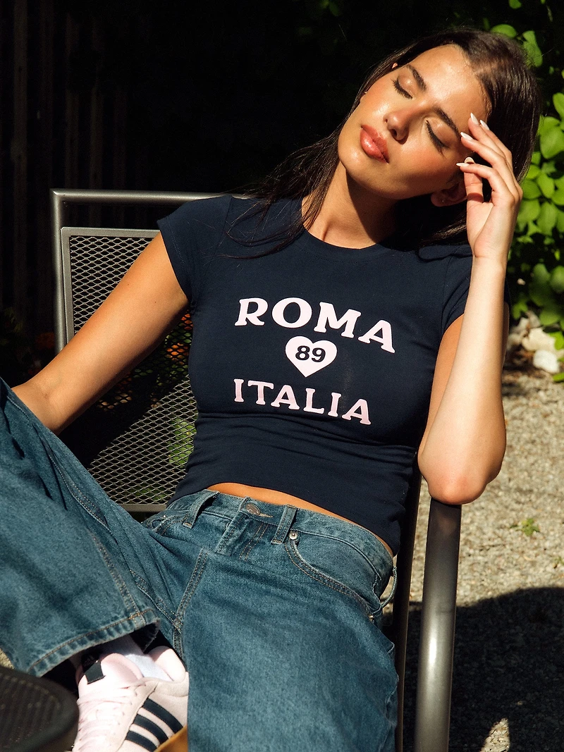 T-SHIRT HARLOW KATIE - BLEU MARINE