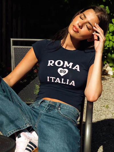 HARLOW KATIE TEE - NAVY