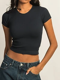 HARLOW RIBBED SEAMLESS TEE