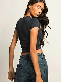 HARLOW RIBBED SEAMLESS TEE