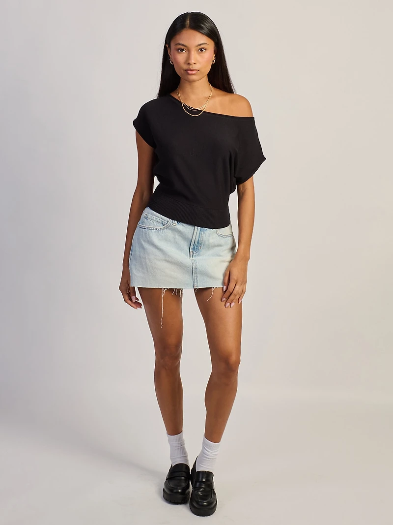 T-SHIRT HARLOW SKYE SLOUCH - NOIR