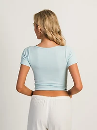 HARLOW SQUARENECK SEAMLESS TEE