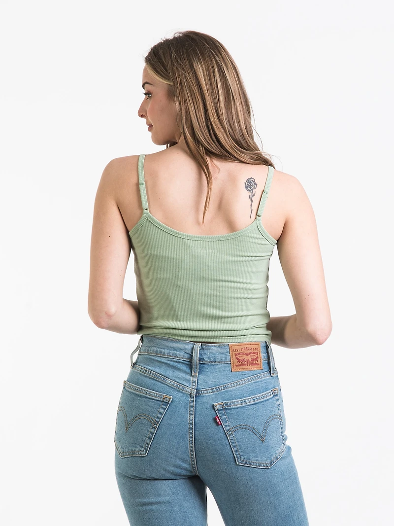 HARLOW SHIRRED RIB TANK - CLEARANCE