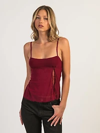 HARLOW KESTRA TANK TOP - BURGUNDY