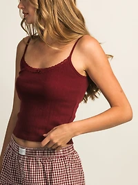 HARLOW MALLORY TANK TOP - BURGUNDY