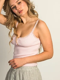 HARLOW HANNAH TANK TOP - CHERRY BLOSSOM