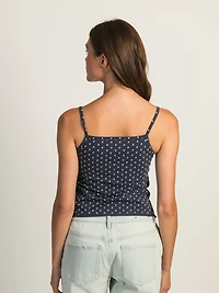 HARLOW ABBY PRINT TANK - INDIGO