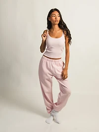 HARLOW ESSENTIAL RIBBED TANK TOP - LIGHT PINK