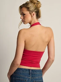 HARLOW DANI HALTER TOP - RUBY