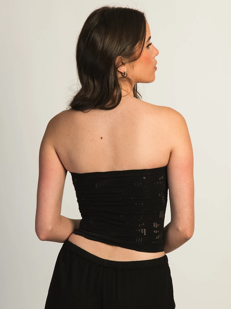 HARLOW SIENNA TUBE TOP - BLACK