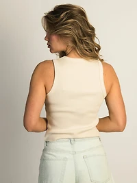 HARLOW KENDAL EMBROIDERED TANK TOP - COWBOY HAT