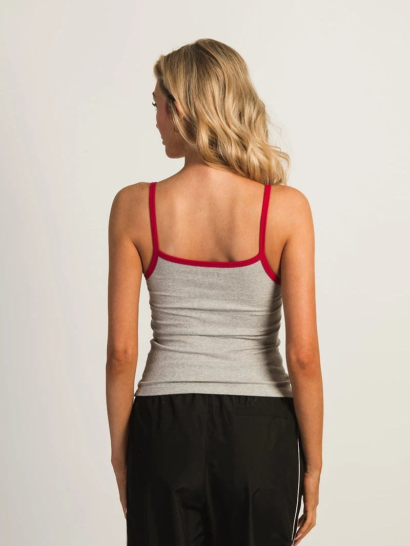 HARLOW LOGAN MELANGE TANK - HEATHER GREY