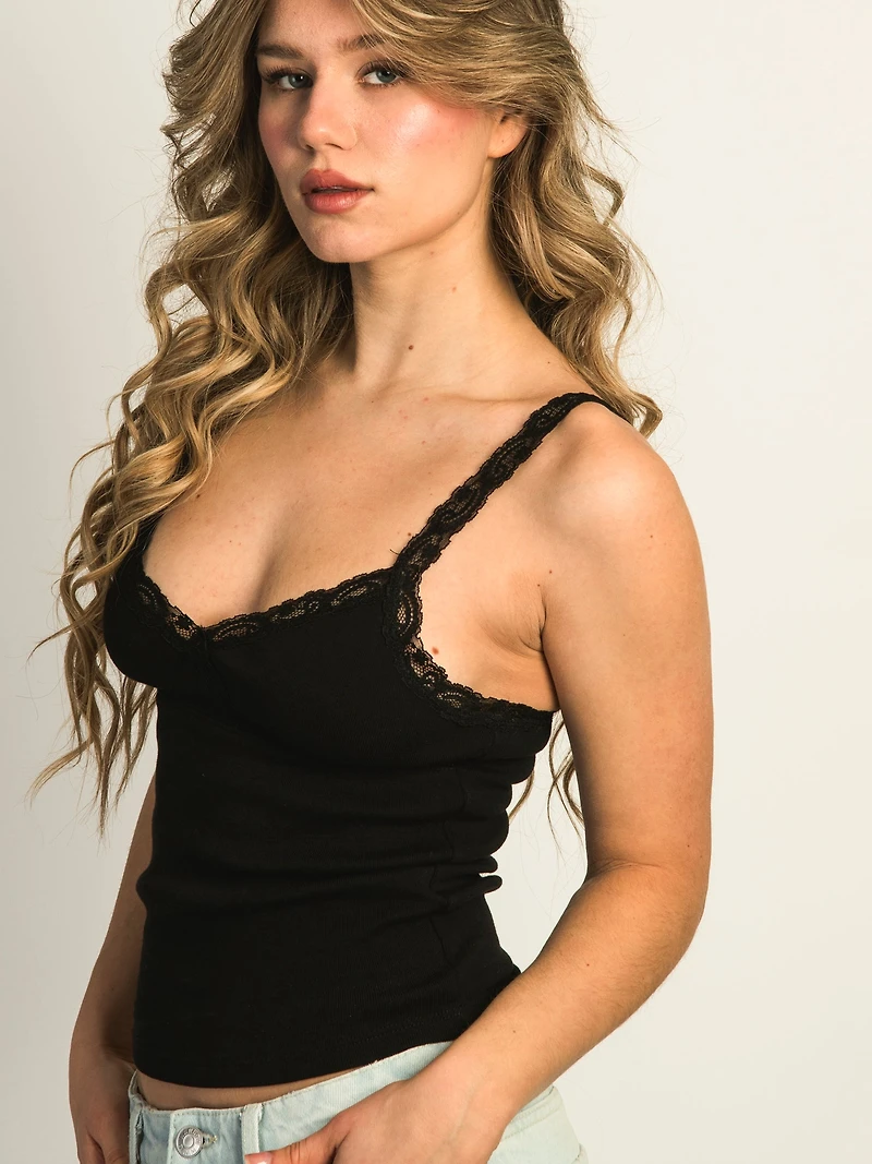 HARLOW LENI TANK - BLACK