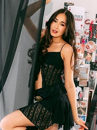 HARLOW MELODY TANK - BLACK