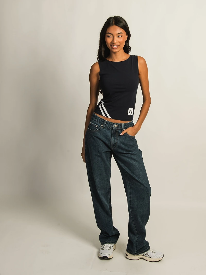 HARLOW PARIS PRINT TANK TOP - NAVY