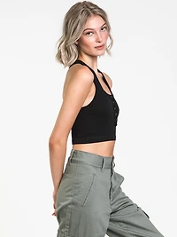 BRALETTE GAUFRÉE À BOUTONS-PRESSION POUR FEMMES