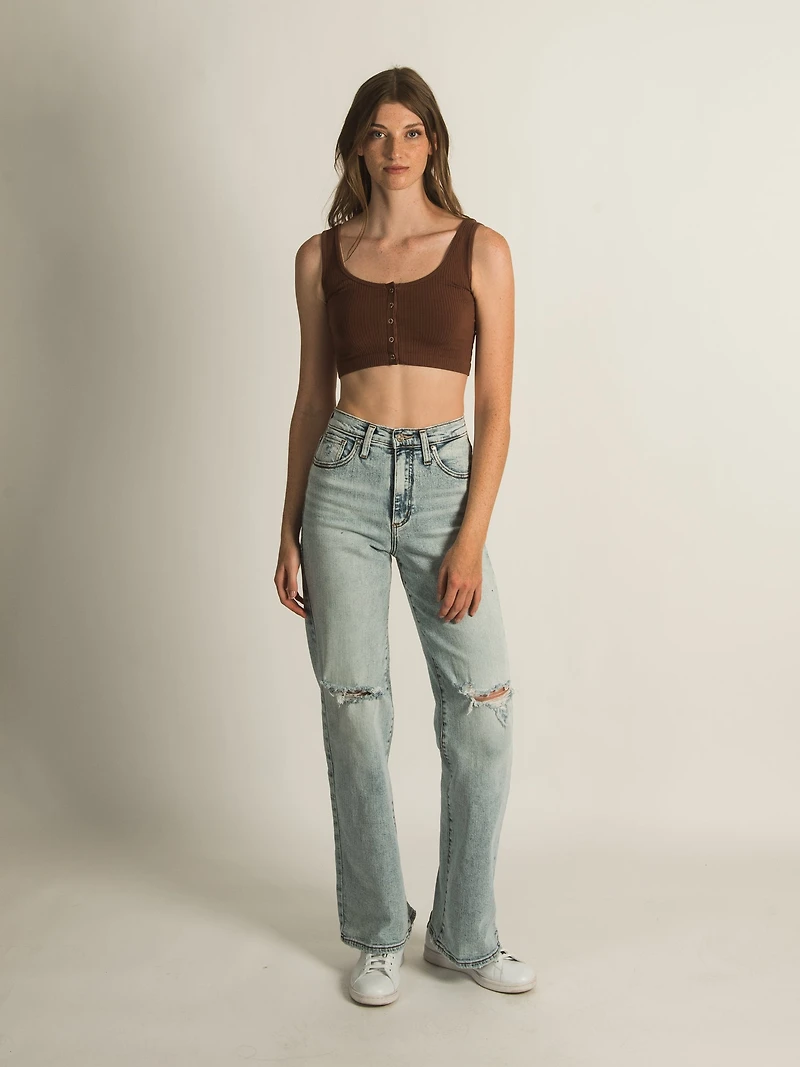 HARLOW RIB SNAP BRALETTE