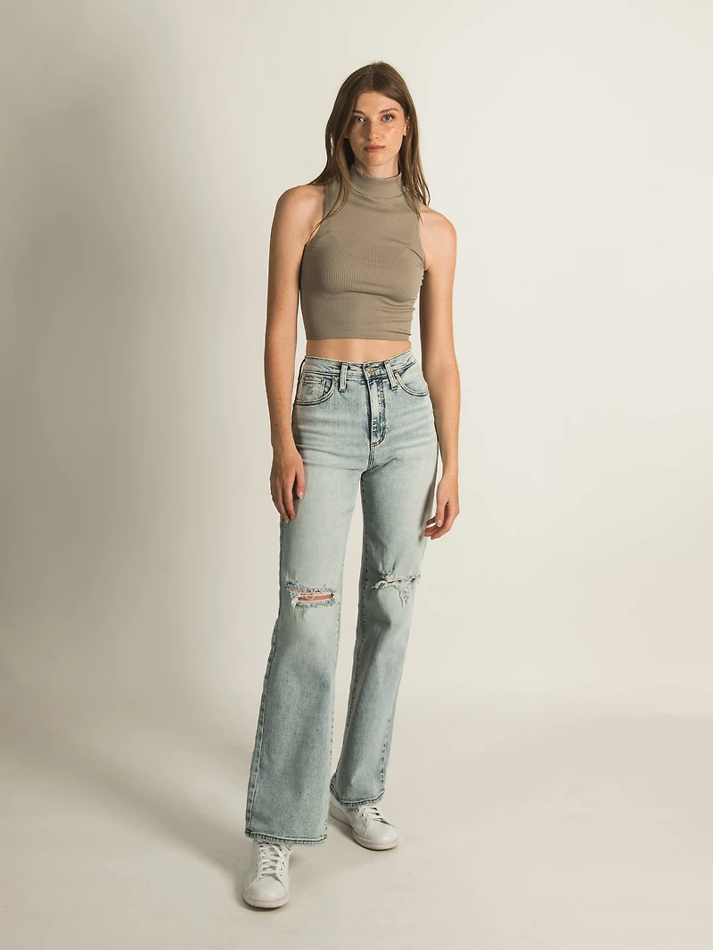 HARLOW MOCK SLEEVELESS TANK TOP - CLEARANCE