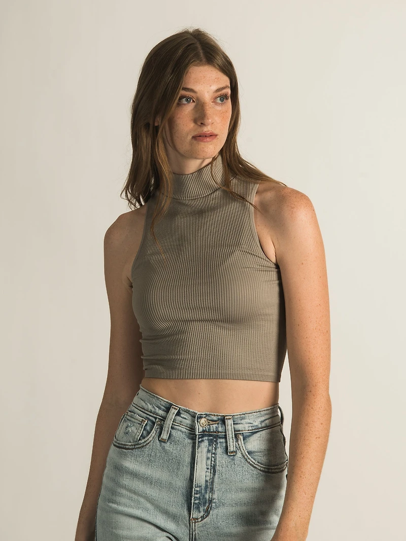 HARLOW MOCK SLEEVELESS TANK TOP - CLEARANCE