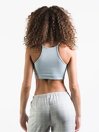 BRALETTE CÔTELÉE À COL HAUT POUR FEMMES