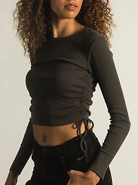 HARLOW RACHEL RUCHED LONG SLEEVE - CLEARANCE