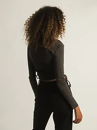 HARLOW RACHEL RUCHED LONG SLEEVE - CLEARANCE