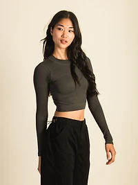 HARLOW SEAMLESS LONG SLEEVE MOCKNECK