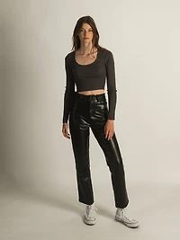 HARLOW BECKY SCOOPNECK SLEEVE LONG