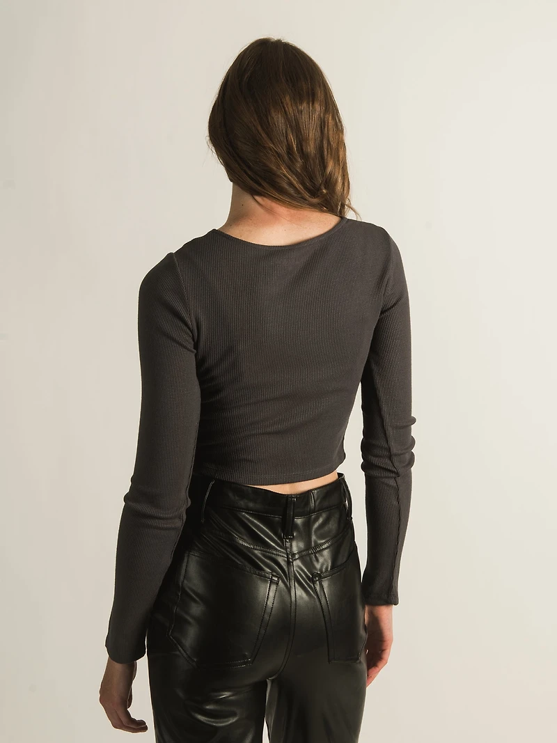 HARLOW BECKY SCOOPNECK SLEEVE LONG