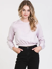 T-SHIRT ÉLASTIQUE À MANCHES LONGUES MONICA POUR FEMMES