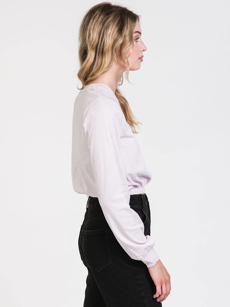 T-SHIRT ÉLASTIQUE À MANCHES LONGUES MONICA POUR FEMMES