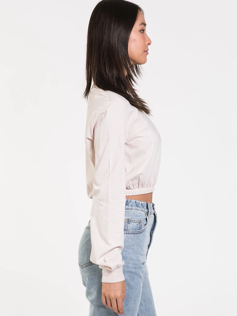 T-SHIRT ÉLASTIQUE À MANCHES LONGUES MONICA POUR FEMMES