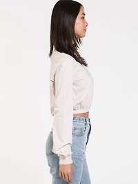 T-SHIRT ÉLASTIQUE À MANCHES LONGUES MONICA POUR FEMMES