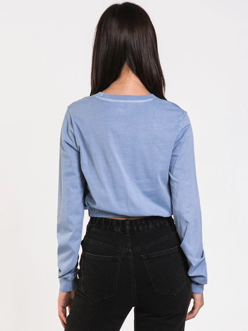 T-SHIRT ÉLASTIQUE À MANCHES LONGUES MONICA POUR FEMMES