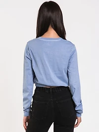T-SHIRT ÉLASTIQUE À MANCHES LONGUES MONICA POUR FEMMES