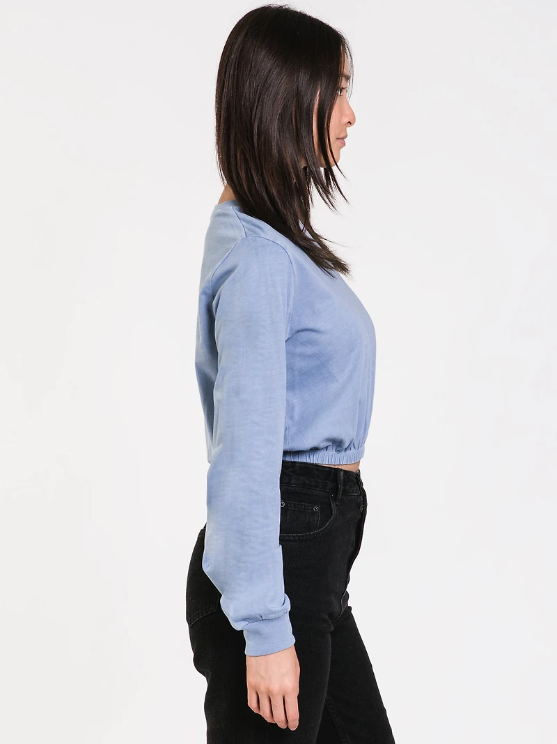 T-SHIRT ÉLASTIQUE À MANCHES LONGUES MONICA POUR FEMMES