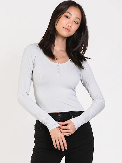 WOMENS CARA LONG SLEEVE HENLEY