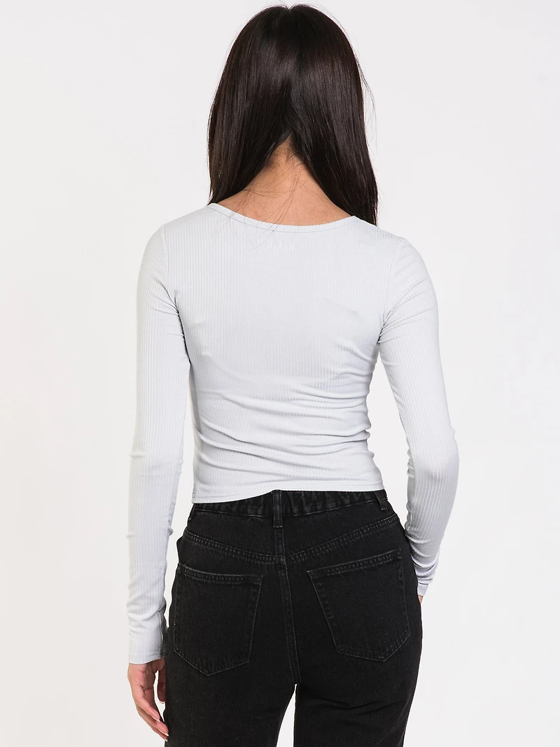 WOMENS CARA LONG SLEEVE HENLEY