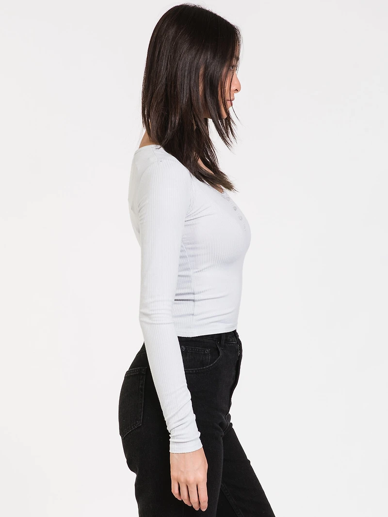 WOMENS CARA LONG SLEEVE HENLEY