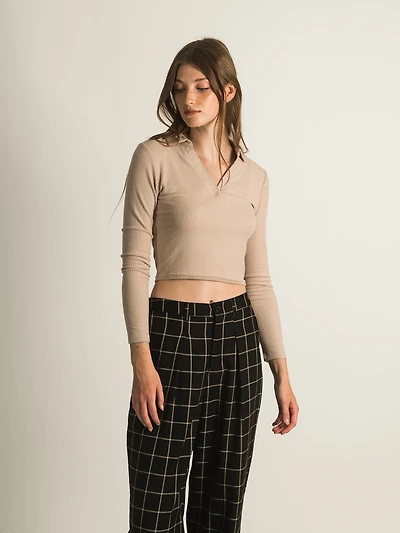 HARLOW NAOMI NOTCH POLO