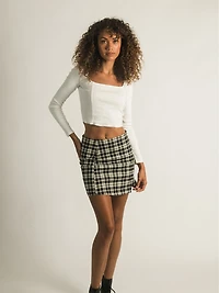 HARLOW SQUARE NECK LONG SLEEVE - CLEARANCE