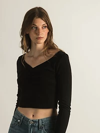 HARLOW KYLIE LONG SLEEVE VNECK