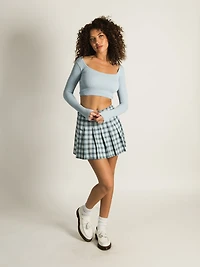HARLOW SQUARE NECK SEAMLESS LONG SLEEVE