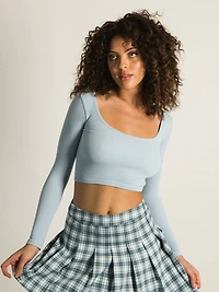 HARLOW SQUARE NECK SEAMLESS LONG SLEEVE