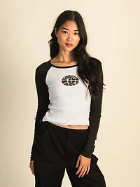HARLOW BLAIR MANCHES LONGUES RAGLAN MELANGE - NUAGE