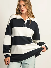 HARLOW RORY RUGBY LONG SLEEVE - NAVY
