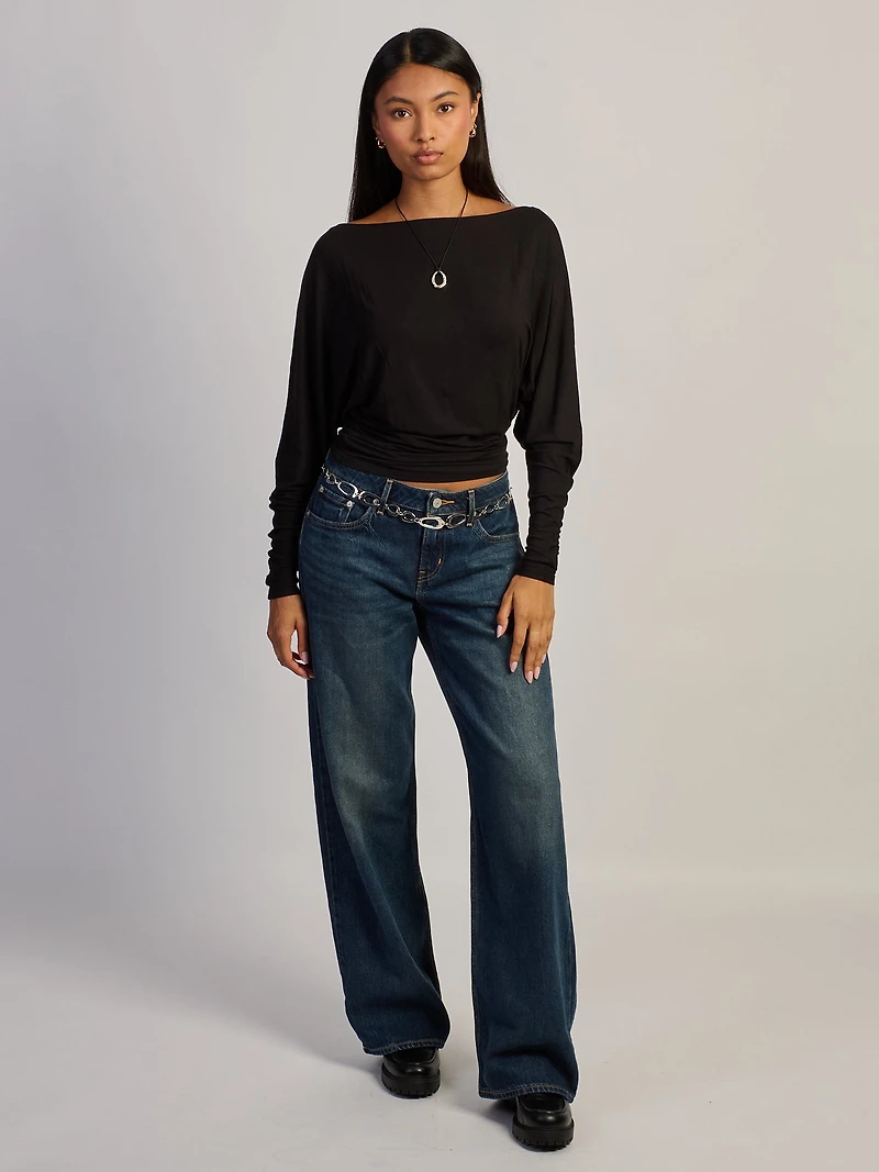 HARLOW SAMI SLOUCH MANCHES LONGUES - NOIR