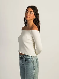 T-SHIRT HARLOW LENNON MANCHES LONGUES - BLANC CASSÉ